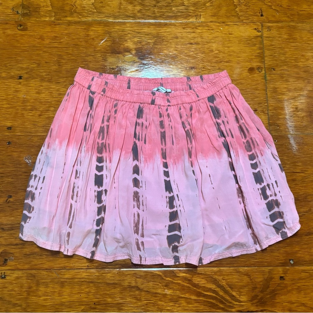 American Eagle Pink Tie-Dye Skirt Large